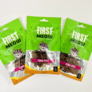 First Meow Tuna Dice Cat Treat (Pack of 3)